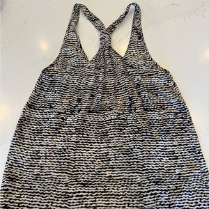 Black and White Patterned Tank Top